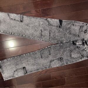 BAMBOO Black Patchwork Women Jeans